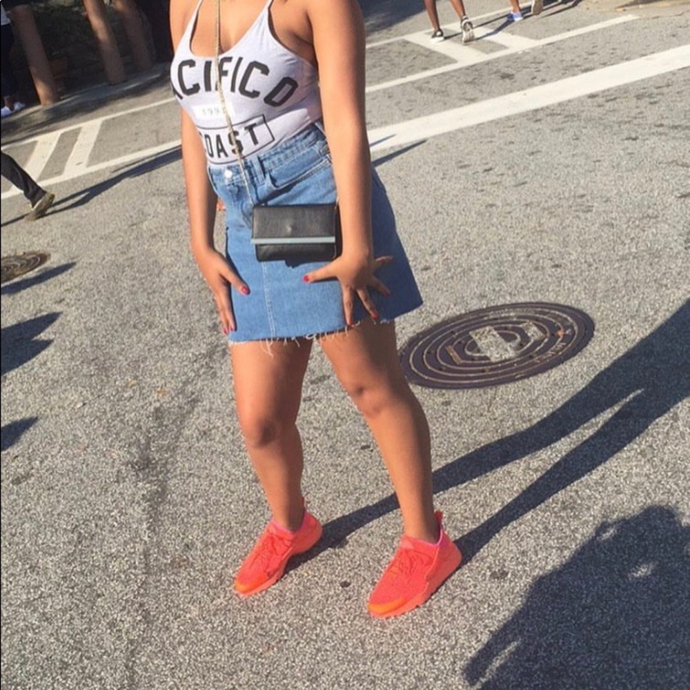 Distressed Denim H&M skirt